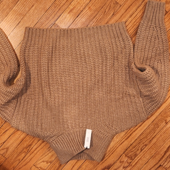 Banana Republic Chunky Knit Turtleneck Sweater - TAN - Picture 2 of 4